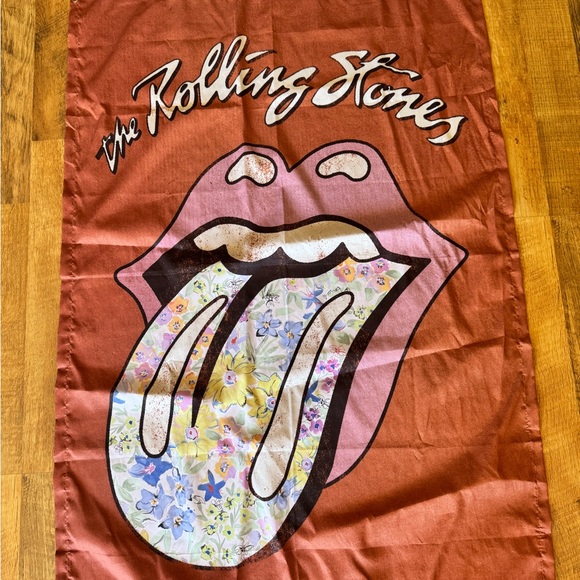 Bravado Other - Rolling Stones Tongue Logo Fabric Wall Hanging Banner 48x32 Rock Decor